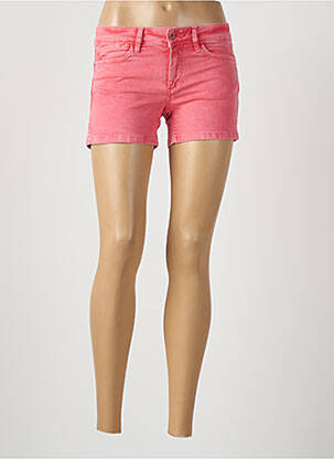 Short fermeture zippée sous rabat boutonné taille normale rose SALSA femme