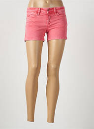 Short fermeture zippée sous rabat boutonné taille normale rose SALSA femme