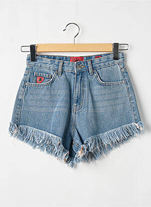 Short poches bleu LOIS femme