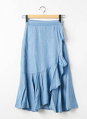 Jupe mi-longue bleu SALSA pour femme