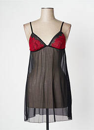 Nuisette/combinette broderie noir VALEGE femme