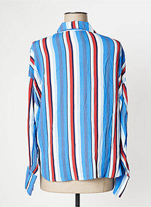 Chemisier tissage crêpe manches longues bleu SALSA femme