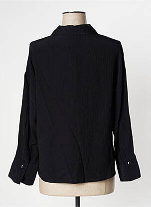 Chemisier tissage crêpe manches longues noir SALSA femme