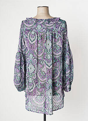 Tunique manches longues légère et transparente violet SALSA femme