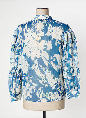 Chemisier imprimé fleurs manches longues bleu SALSA femme