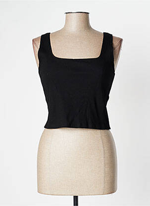 Top col carré fines bretelles noir MISS SELFRIDGE femme