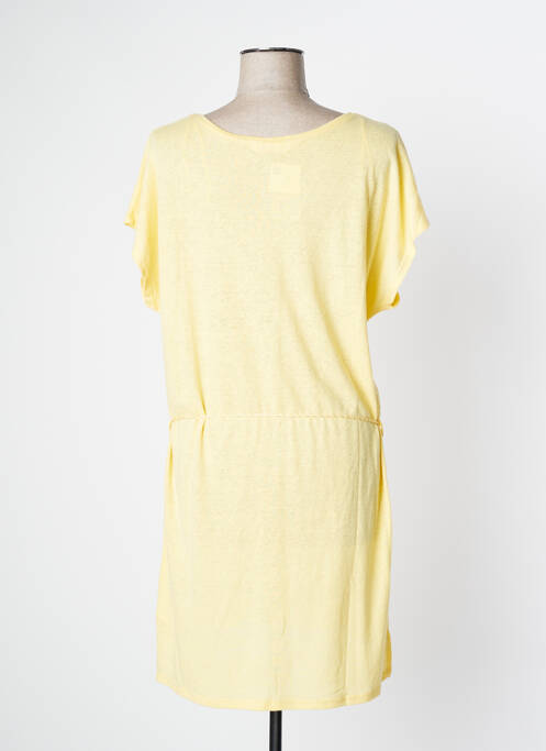 Robe mi-longue jaune CAMAIEU pour femme