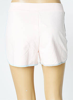 Short taille élastique rose FILA femme