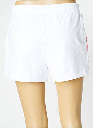 Short taille élastique blanc FILA femme