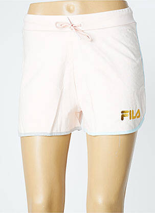 Short taille élastique rose FILA femme