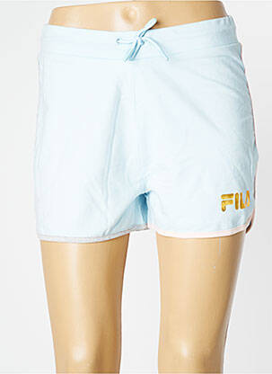 Short taille élastique bleu FILA femme