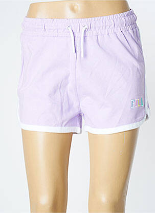 Short taille élastique violet FILA femme