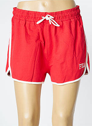 Short taille élastique taille élastique rouge FILA fille