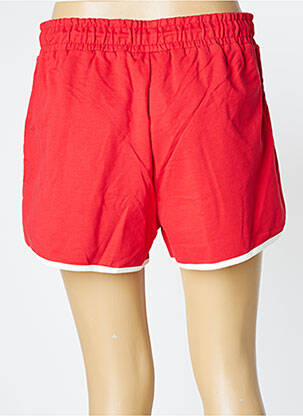 Short taille élastique rouge FILA femme