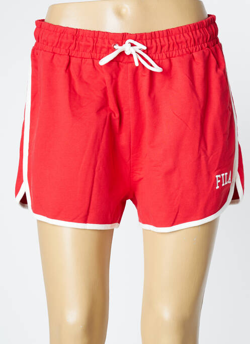 Short taille élastique taille élastique rouge FILA fille