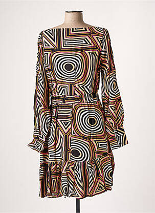Robe mi-longue manches longues manches longues noir ONLY femme
