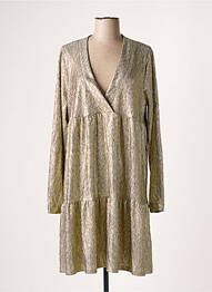Robe mi-longue manches longues manches longues jaune IN APRIL 1986 femme
