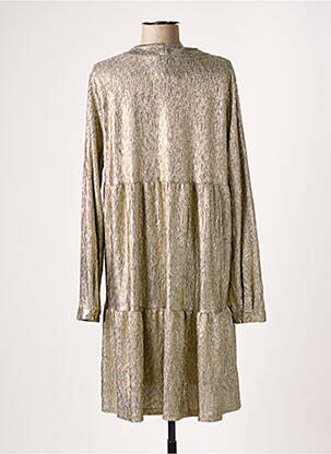 Robe mi-longue manches longues manches longues jaune IN APRIL 1986 femme