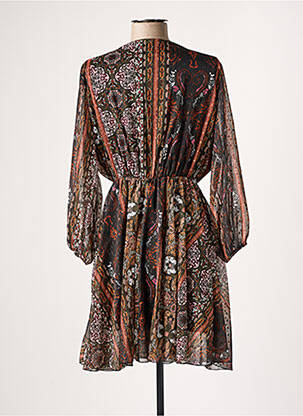 Robe courte manches 3/4 manches 3/4 noir LE DRESSING DE CLOE femme