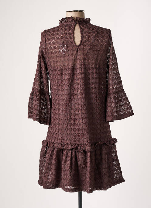 Robe courte marron VERO MODA pour femme