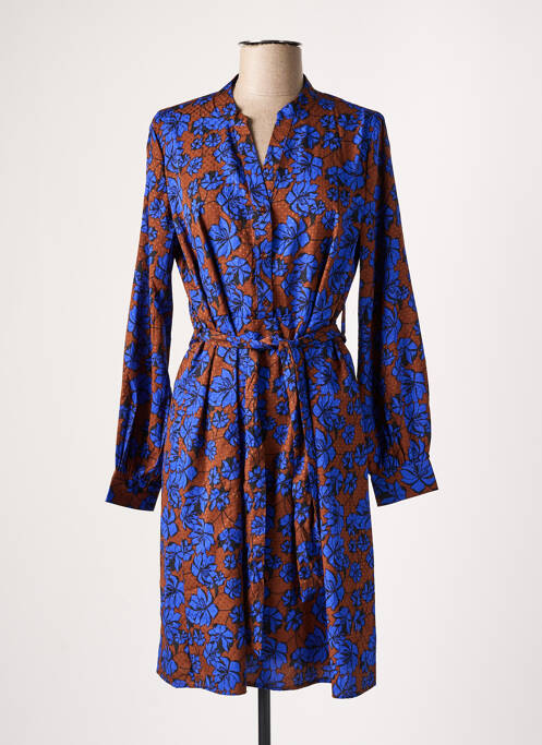Robe mi-longue bleu JACQUELINE DE YONG pour femme