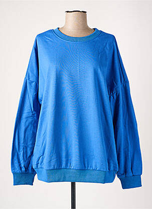 Sweat-shirt stretch manches longues bleu LE DRESSING DE CLOE femme