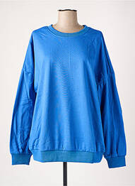 Sweat-shirt stretch manches longues bleu LE DRESSING DE CLOE femme