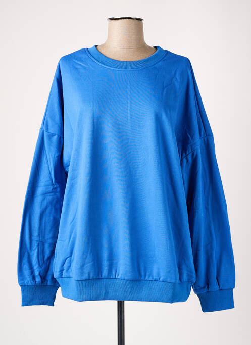 Sweat-shirt stretch manches longues bleu LE DRESSING DE CLOE femme