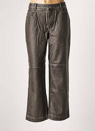 Pantalon large fermeture zippée sous rabat boutonné taille normale gris VOYELLES femme