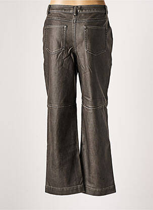 Pantalon large fermeture zippée sous rabat boutonné taille normale gris VOYELLES femme
