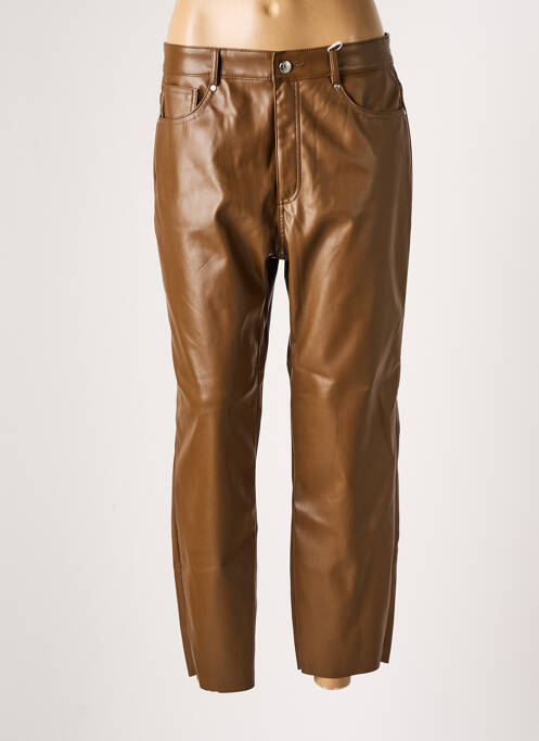 Pantalon 7/8 marron ONLY pour femme