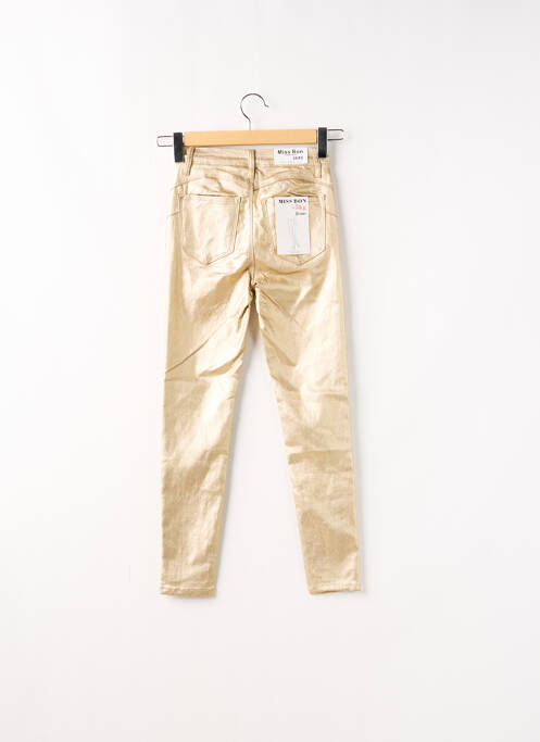 Pantalon slim jaune MISS BON pour femme