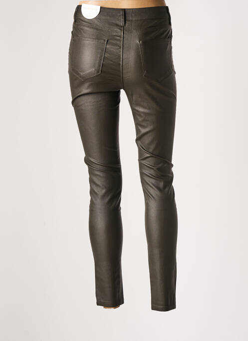 Pantalon slim tissage enduit taille normale gris ORAIJE femme