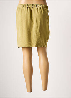 Jupe courte taille élastique vert UNIKA femme