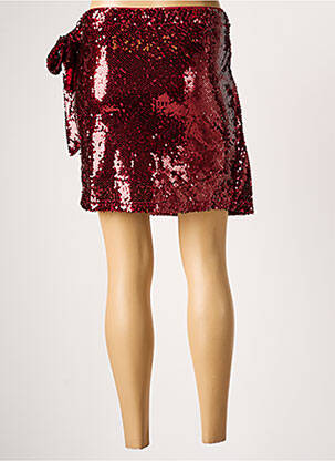 Jupe courte taille élastique rouge IN APRIL 1986 femme