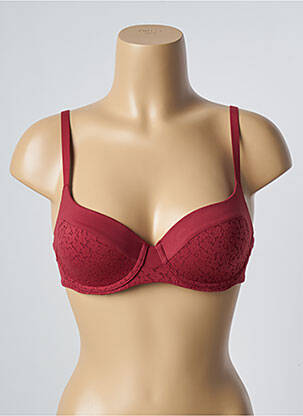 Soutien-gorge broderie haut soutien-gorge moulé rouge FEMILET femme