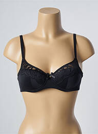 Soutien-gorge effet matière satinée haut soutien-gorge moulé noir FEMILET femme