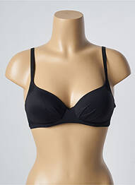 Soutien-gorge effet matière satinée haut soutien-gorge moulé noir FEMILET femme