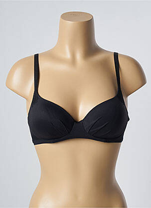 Soutien-gorge effet matière satinée haut soutien-gorge moulé noir FEMILET femme