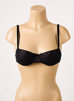 Soutien-gorge effet matière satinée haut soutien-gorge balconnet noir PASSIONATA femme