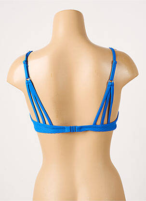 Haut de maillot de bain stretch haut soutien-gorge moulé bleu VARIANCE femme