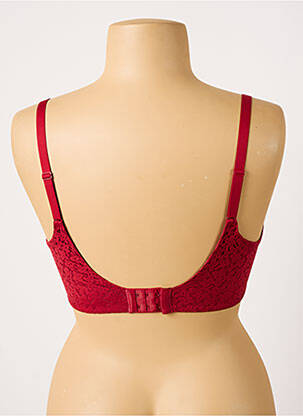 Soutien-gorge tissage dentelle haut soutien-gorge moulé rouge FEMILET femme