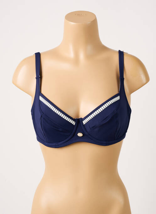 Haut de maillot de bain haut soutien-gorge emboitant haut soutien-gorge emboitant bleu BESTFORM femme