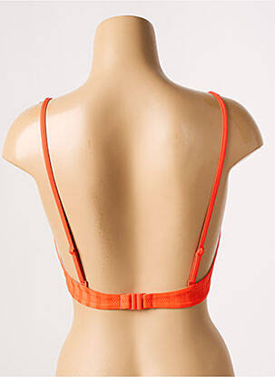 Haut de maillot de bain stretch haut soutien-gorge balconnet orange CHERRY BEACH femme