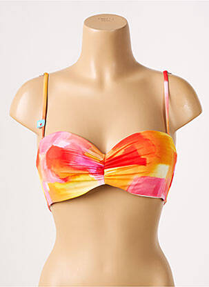 Haut de maillot de bain stretch haut bandeau orange CHERRY BEACH femme