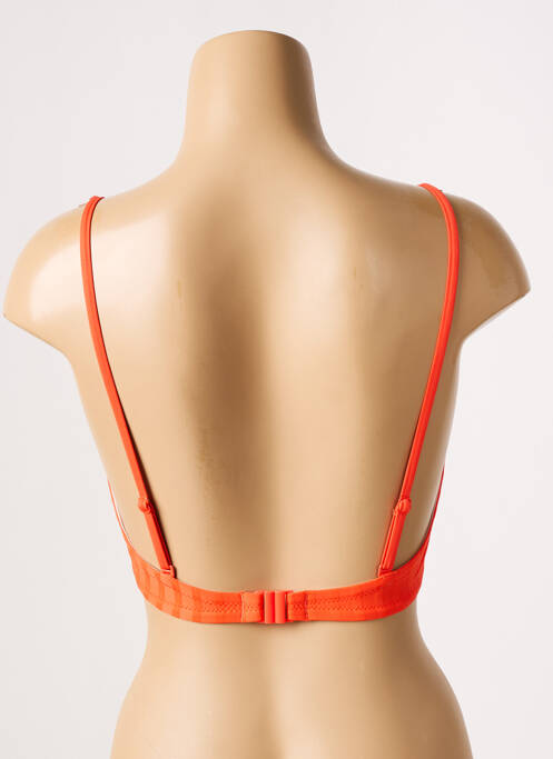 Haut de maillot de bain stretch haut soutien-gorge balconnet orange CHERRY BEACH femme
