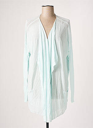 Gilet manches longues stretch bleu POLES femme