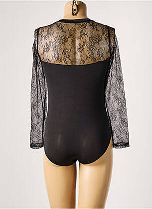 Body lingerie effet matière satinée noir VALEGE femme