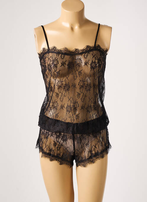 Nuisette/combinette noir VALEGE pour femme