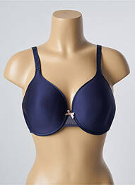 Soutien-gorge effet matière satinée haut soutien-gorge moulé bleu CHANTELLE femme